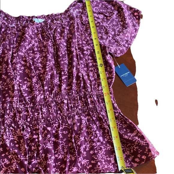 Lucky Brand Purple Short Sleeved Top - Picture 13 of 13